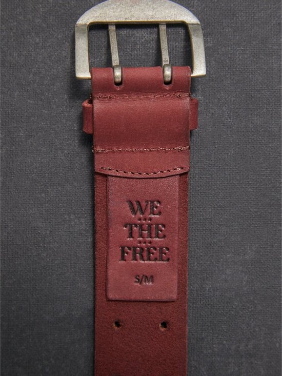 FREE PEOPLE We The Free Double Cross Belt / Oxblood main image 5